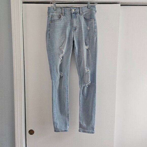 Aeropostale High Rise Ripped up 8 Regular Jean Jegging - Picture 1 of 7